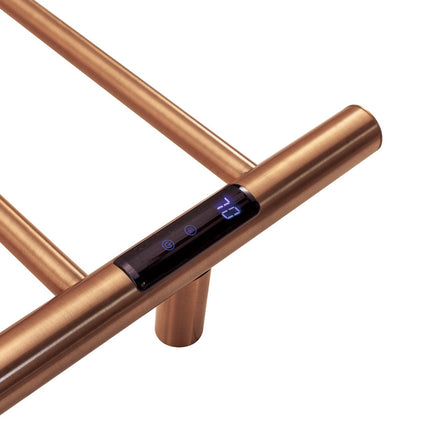 2023 Brushed Rose Gold Copper stainless steel Heated Towel Rail rack Round AU 1000*850mm Timer