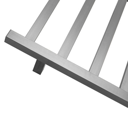 2023 Brushed Nickel stainless steel Heated Towel Rail rack Square AU 650*450mm Timer