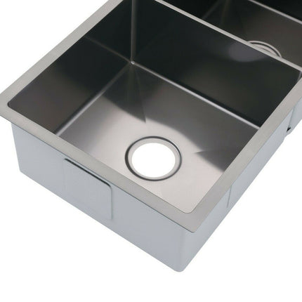 2023 Burnished Gunmetal stainless steel 304 double bowl kitchen sink with tap hole