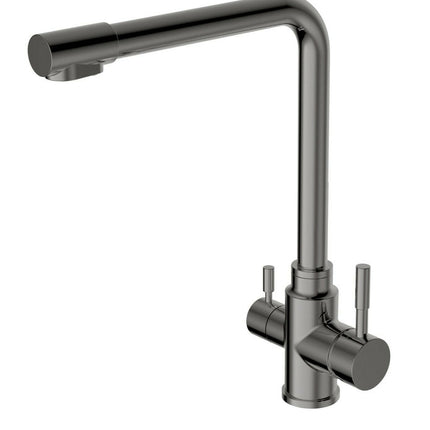 2023 Matte Black 3 Way Pure drinking filter Kitchen tap stainless steel PVD plated