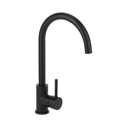 2023 Matte black goose neck  gunmetal Brushed gold burnished copper stainless steel kitchen mixer