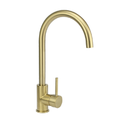 2023 Matte Black Goose neck Swivel Kitchen tap stainless steel PVD plated