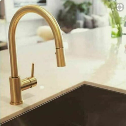 2023 Brushed Gunmetal pull out with spray function spring kitchen mixer tap faucet Stainless steel Made PVD plated