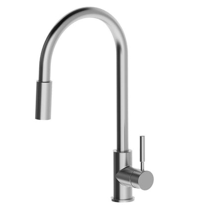 2023 Brushed Gunmetal pull out with spray function spring kitchen mixer tap faucet Stainless steel Made PVD plated