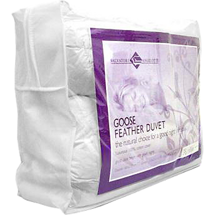 100% White Goose Feather Duvet / Quilt - DOUBLE