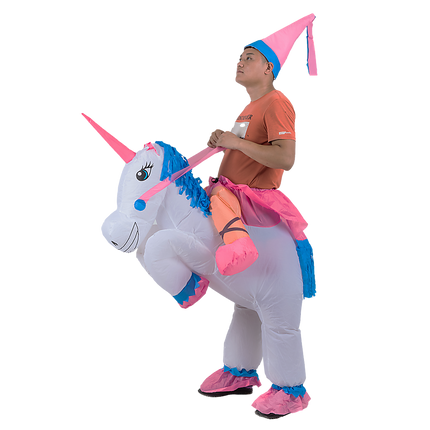 UNICORN Fancy Dress Inflatable Suit -Fan Operated Costume