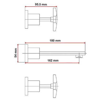 3pc Bath Mixer Set