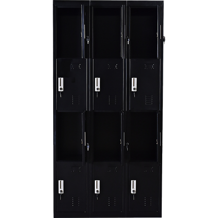 Twelve-Door Office Gym Shed Storage Locker