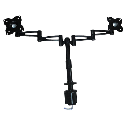 Two-Screen 10-25" Desk Monitor TV Plasma LED LCD Work Mount
