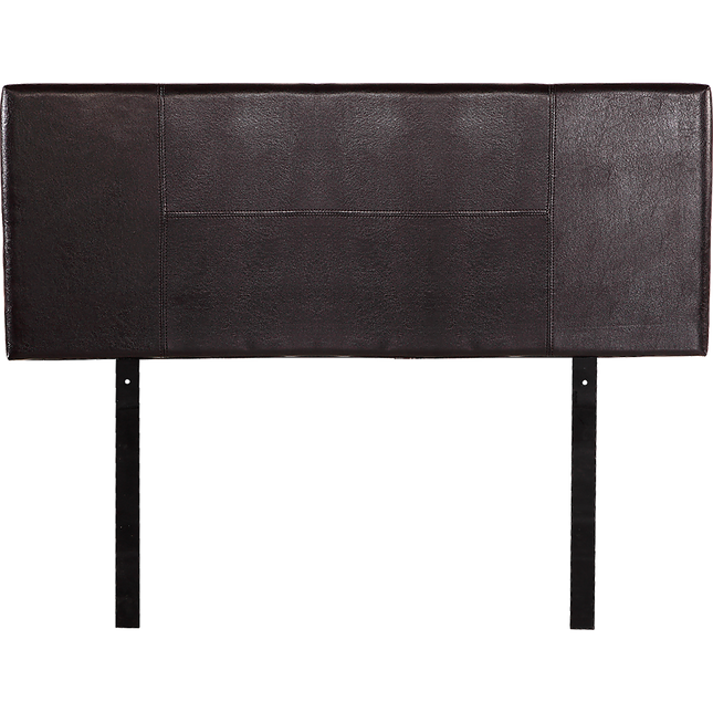 PU Leather Double Bed Headboard Bedhead - Brown