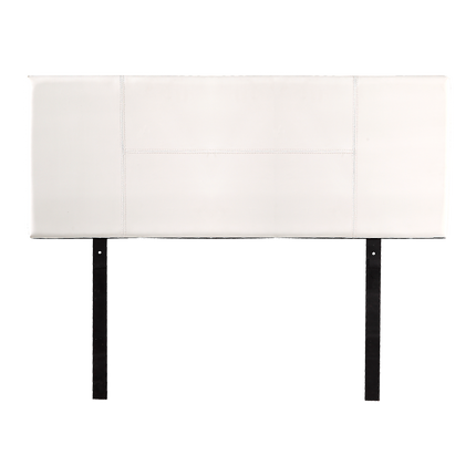 PU Leather Double Bed Headboard Bedhead - White