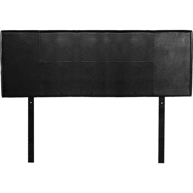 PU Leather Queen Bed Headboard Bedhead - Black