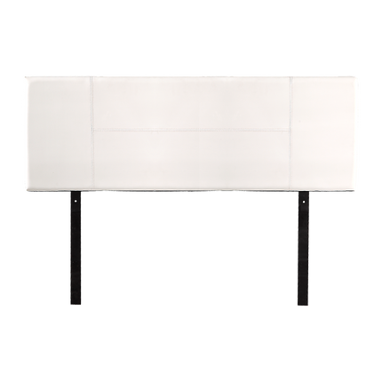 PU Leather Queen Bed Headboard Bedhead - White