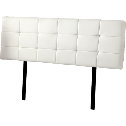 PU Leather King Bed Deluxe Headboard Bedhead - White