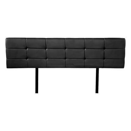 PU Leather King Bed Deluxe Headboard Bedhead - Black