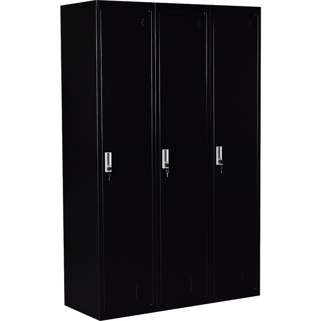 Three-Door Side by Side Office Gym Shed Storage Locker