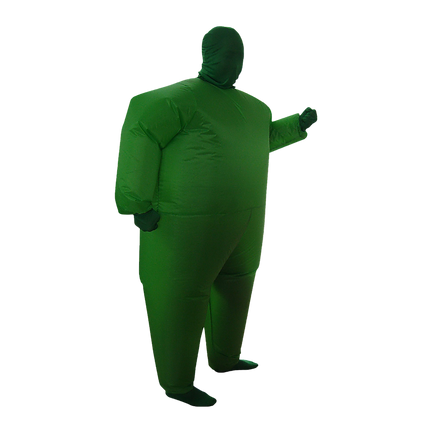 Go Green Inflatable Costume Fancy Dress Suit Fan Operated