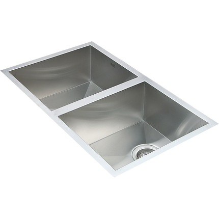 770x450mm Handmade Stainless Steel Undermount / Topmount Kitchen Sink with Waste