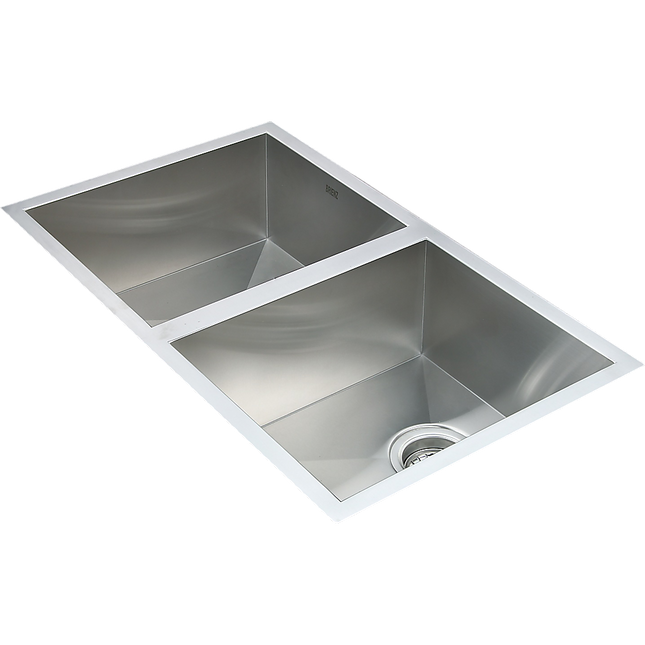 770x450mm Handmade Stainless Steel Undermount / Topmount Kitchen Sink with Waste