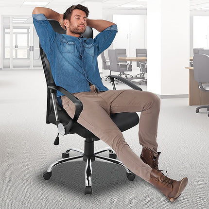 Ergonomic Mesh PU Leather Office Chair