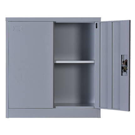 Two-Door Shelf Office Gym Filing Storage Locker Cabinet Safe