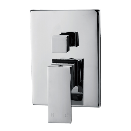 Chrome Bathroom Shower Wall Mixer Diverter w/ WaterMark