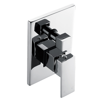 Chrome Bathroom Shower Wall Mixer Diverter w/ WaterMark