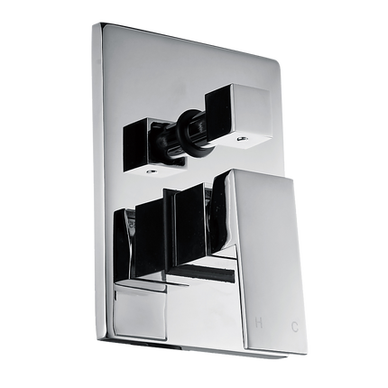Chrome Bathroom Shower Wall Mixer Diverter w/ WaterMark