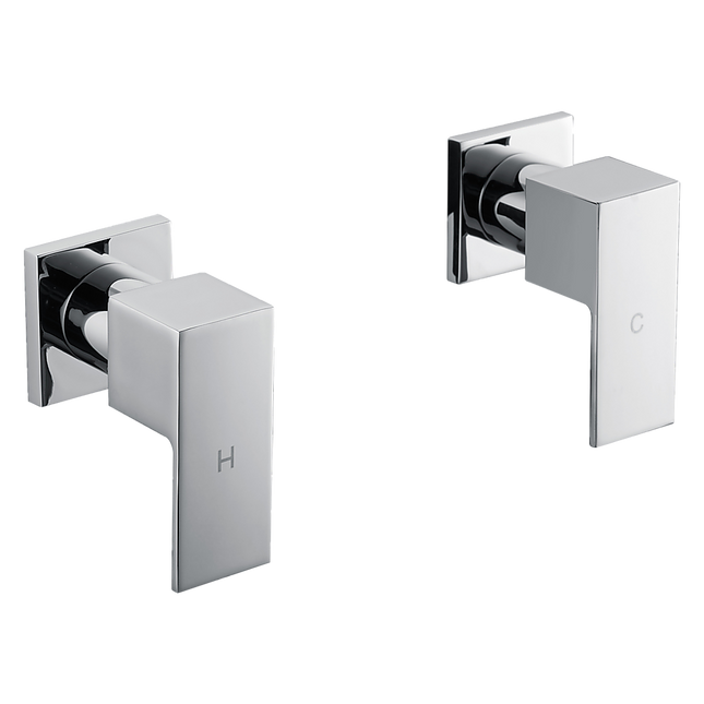 Chrome Bathroom Shower / Bath Mixer Tap Set w/ WaterMark
