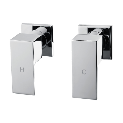 Chrome Bathroom Shower / Bath Mixer Tap Set w/ WaterMark