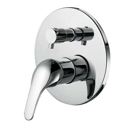 Chrome Bathroom Shower Wall Mixer Diverter w/ WaterMark