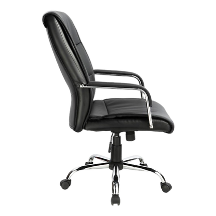 PU Leather Office Chair Executive Padded Black