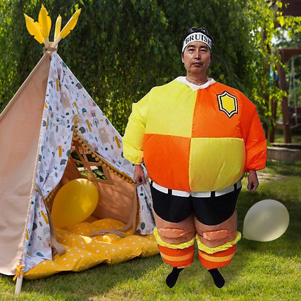 FOOTBALL Fancy Dress Inflatable Suit -Fan Operated Costume