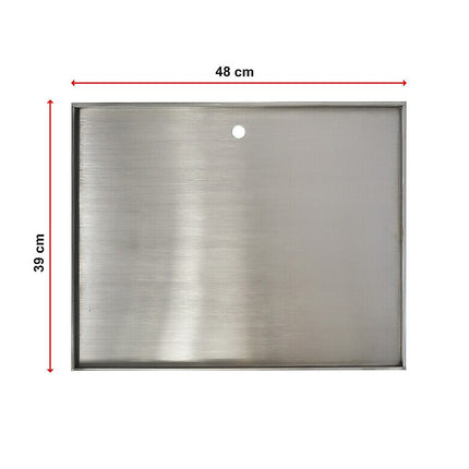 Stainless Steel BBQ Grill Hot Plate 48 X 39CM Premium 304 Grade