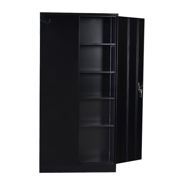 Two-Door Shelf Office Gym Filing Storage Locker Cabinet Safe