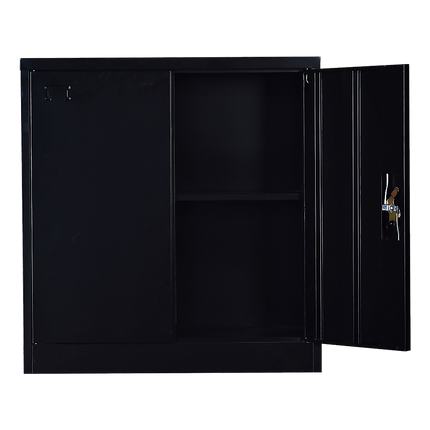 Two-Door Shelf Office Gym Filing Storage Locker Cabinet Safe