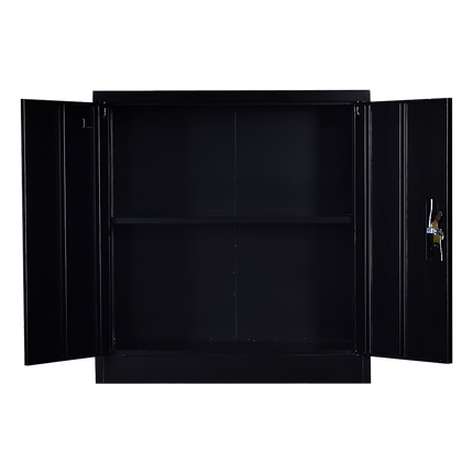 Two-Door Shelf Office Gym Filing Storage Locker Cabinet Safe
