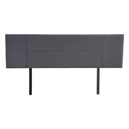 Linen Fabric King Bed Headboard Bedhead - Grey