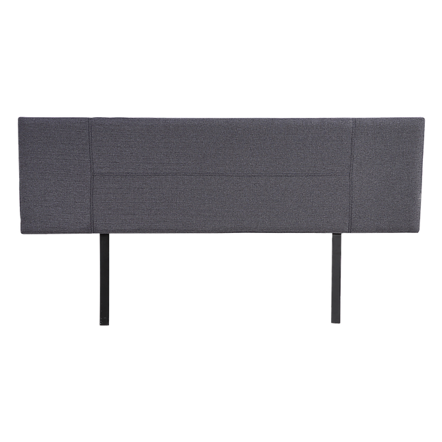Linen Fabric King Bed Headboard Bedhead - Grey