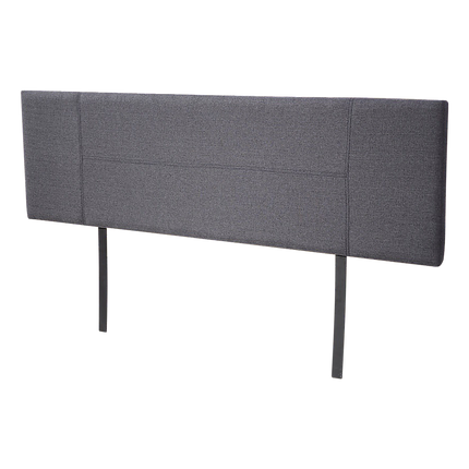 Linen Fabric King Bed Headboard Bedhead - Grey