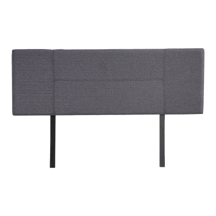 Linen Fabric Queen Bed Headboard Bedhead - Grey