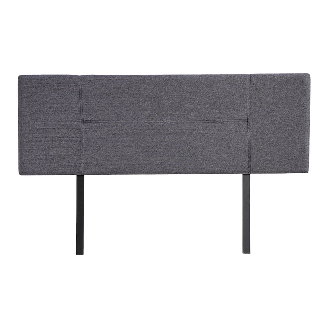 Linen Fabric Queen Bed Headboard Bedhead - Grey