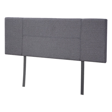 Linen Fabric Queen Bed Headboard Bedhead - Grey