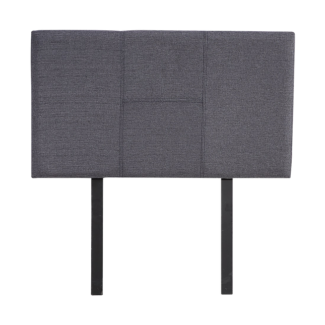 Linen Fabric Single Bed Headboard Bedhead - Grey