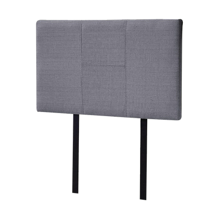 Linen Fabric Single Bed Headboard Bedhead - Grey