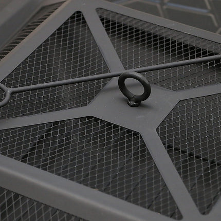 18" Square Metal Fire Pit Outdoor Heater