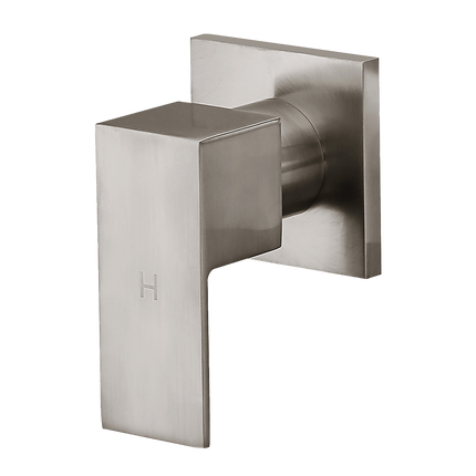 Chrome Shower/Bath Mixer Tap Set with Brushed Finish w/ WaterMark