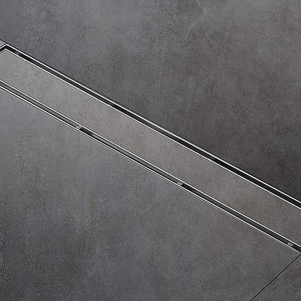 800mm Tile Insert Shower Bathroom Stainless Steel Grate Drain w/Centre outlet Floor Waste