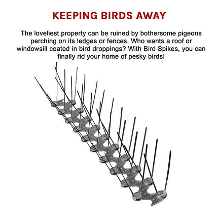 Bird Spikes - Polycarbonate zig-zag 10 metre bundle
