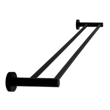 Single Classic Towel Bar Rail Bathroom Electroplated Matte Black Finish